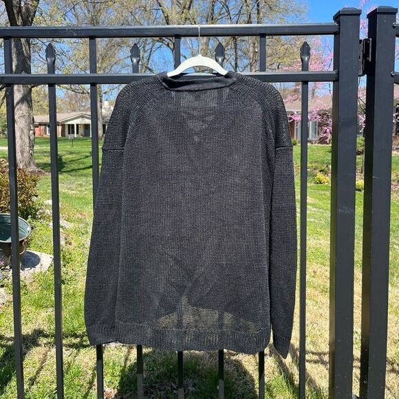 J Crew Linen Lace Up Beach Sweater - Picture 5 of 8